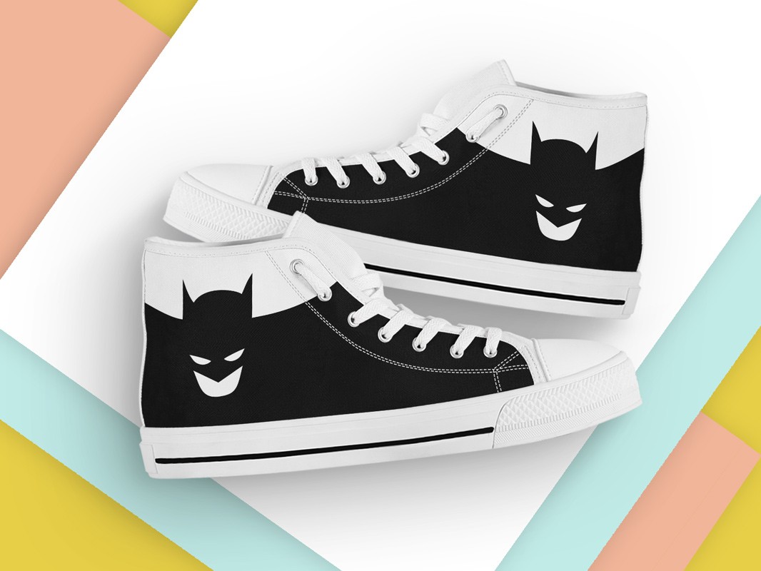 Batman Shoes | Custom Canvas Sneakers 