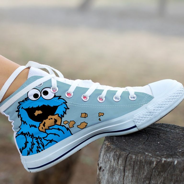 Cookie Monster Shoes | Custom Canvas Sneakers For Kids & Adults