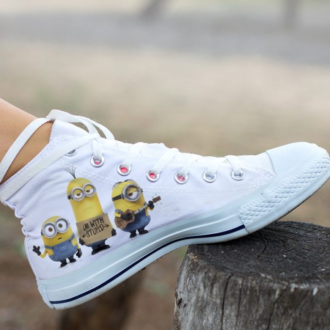 Despicable Me Minions Shoes | Custom Canvas Sneakers For Kids & Adults