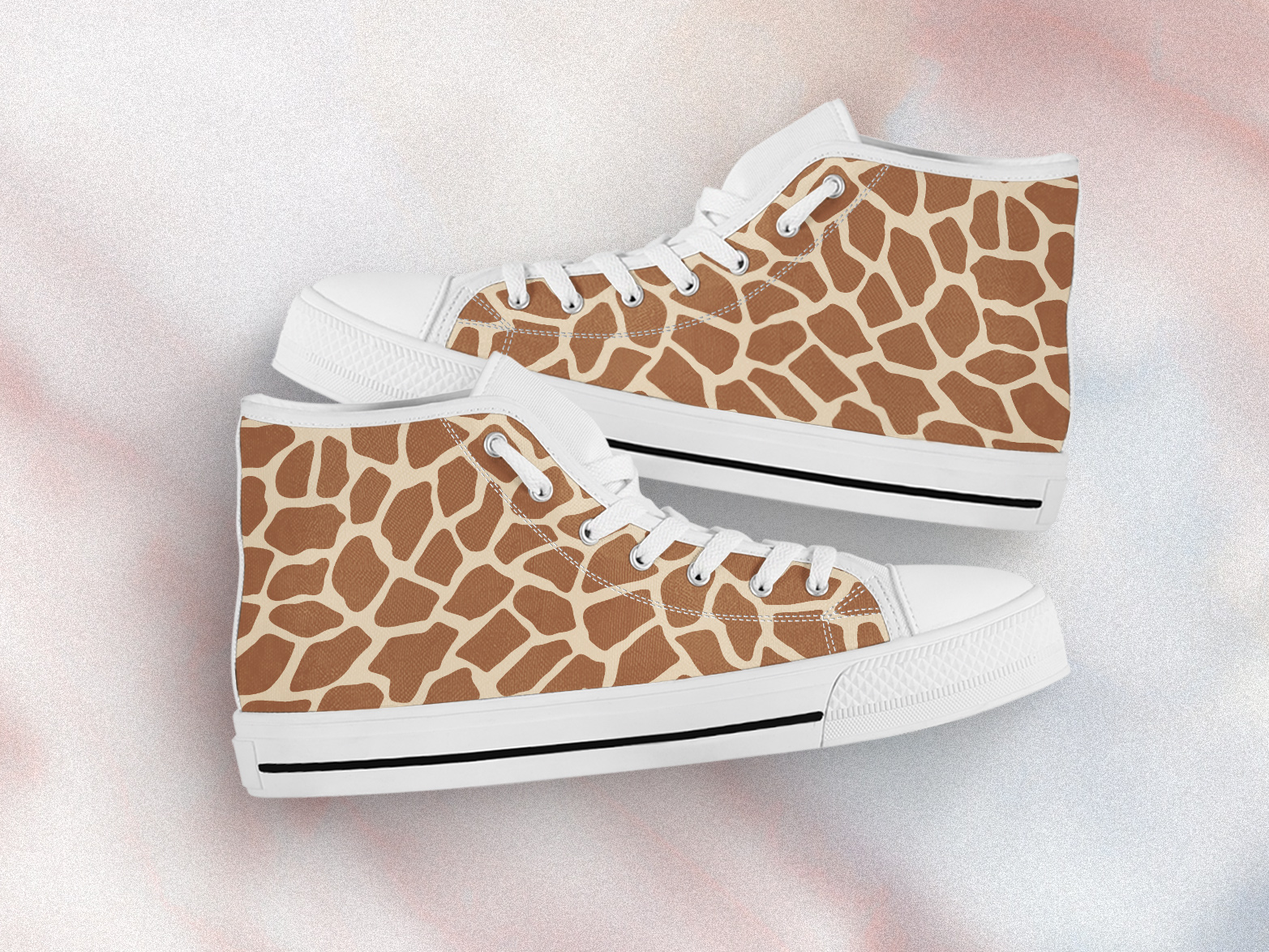 Giraffe Pattern Shoes | Custom Canvas Sneakers For Kids & Adults