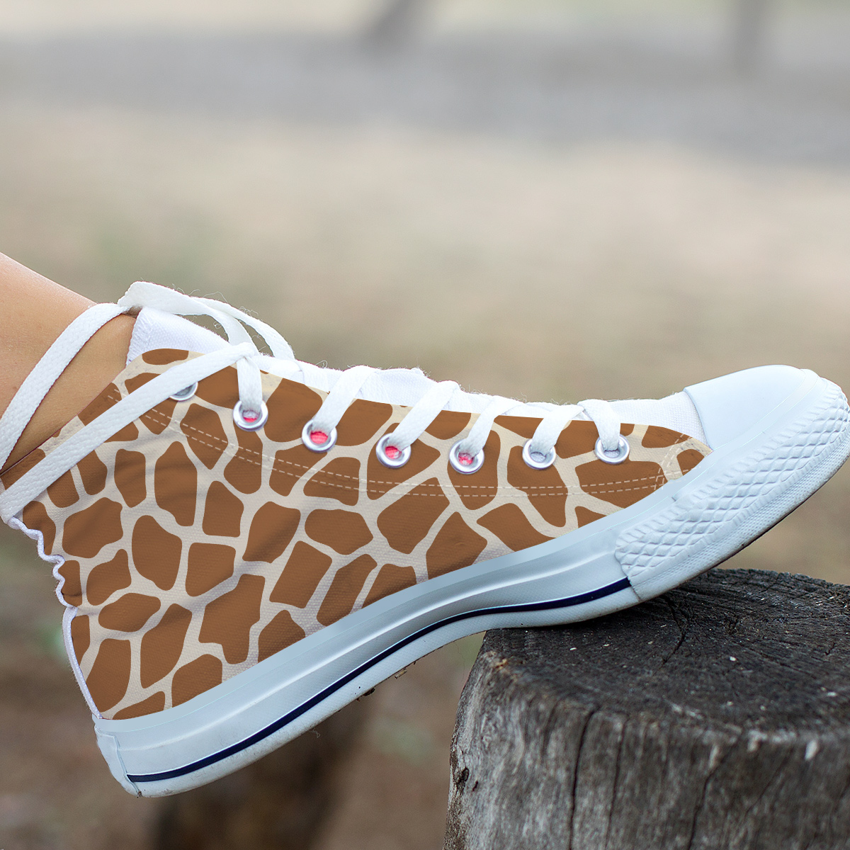 Giraffe Pattern Shoes Custom Canvas Sneakers For Kids Adults   Giraffe Print Shoes 2 1 