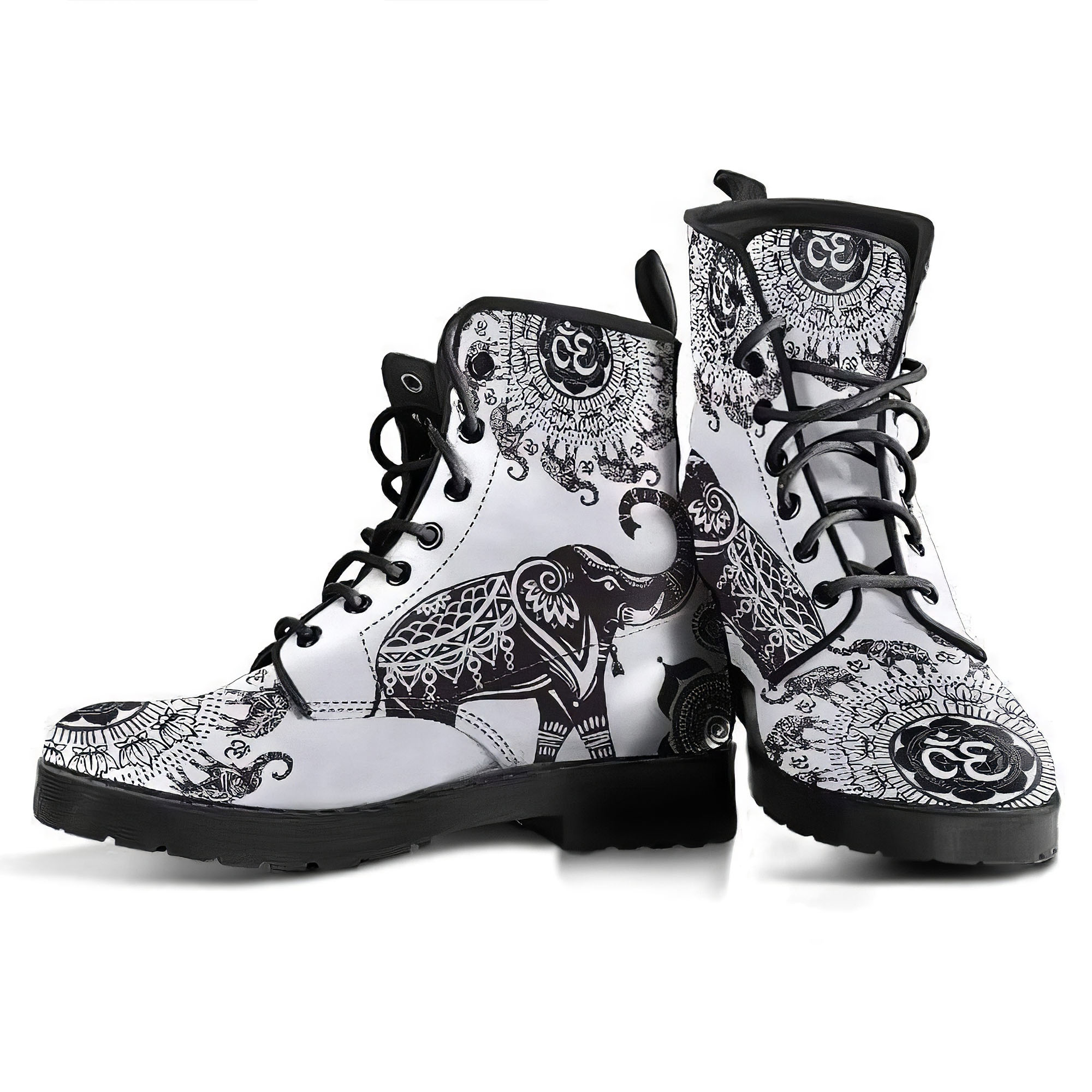 Ohm Elephant Handcrafted Boots | Custom Canvas Sneakers For Kids & Adults