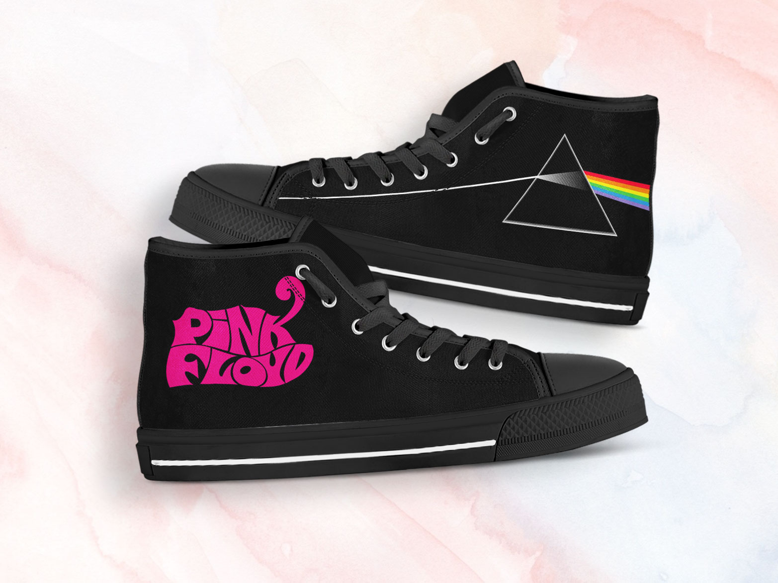 Pink Floyd Shoes | Custom Canvas Sneakers For Kids & Adults